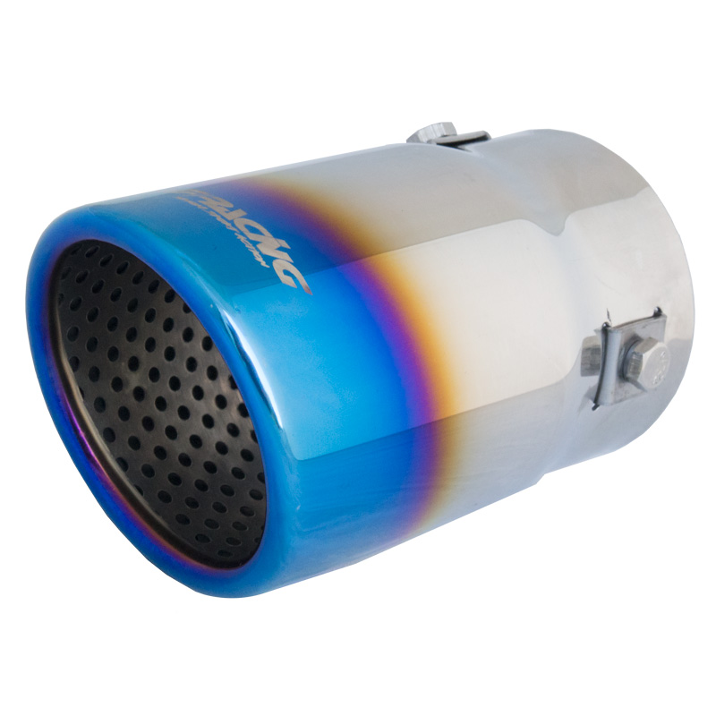 Simoni Racing Uitlaatsierstuk Rond/Schuin RVS/Titanium - Ø76xL128mm - Montage 43->67mm Simoni Racing Uitlaatsierstuk Rond/Schuin RVS/Titanium - Ø76xL128mm - Montage 43->67mm